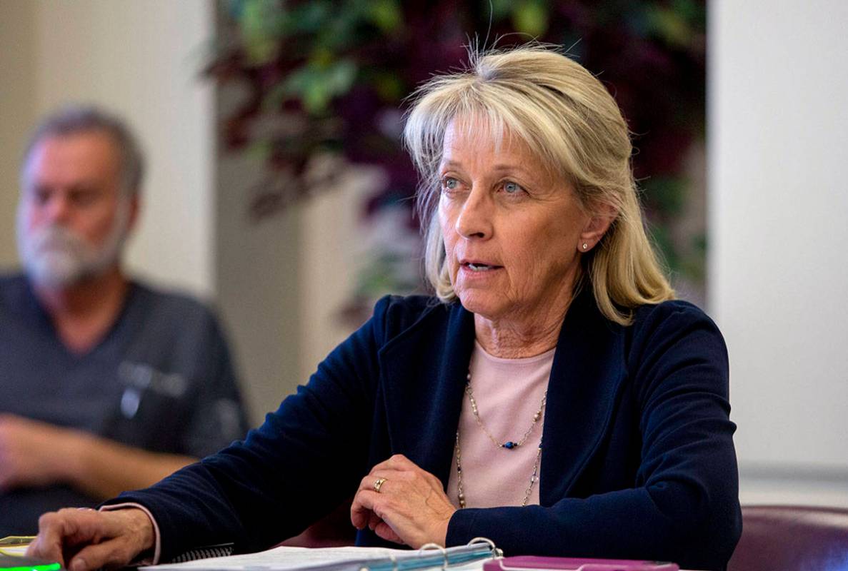 Nevada Secretary of State Barbara Cegavske, seen in 2019. (Elizabeth Page Brumley/Las Vegas Rev ...