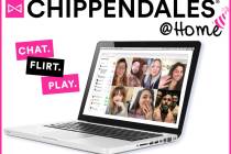 A promotional image of "Chippendales@Home," a new online project where fans can book a virtual ...
