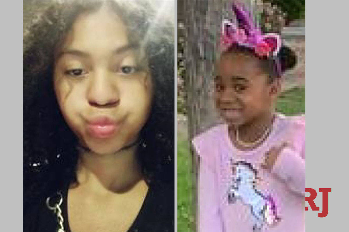 Ashuntiana Bogus, 15, and Nariah Hanson, 5. (Las Vegas Metropolitan Police Department)