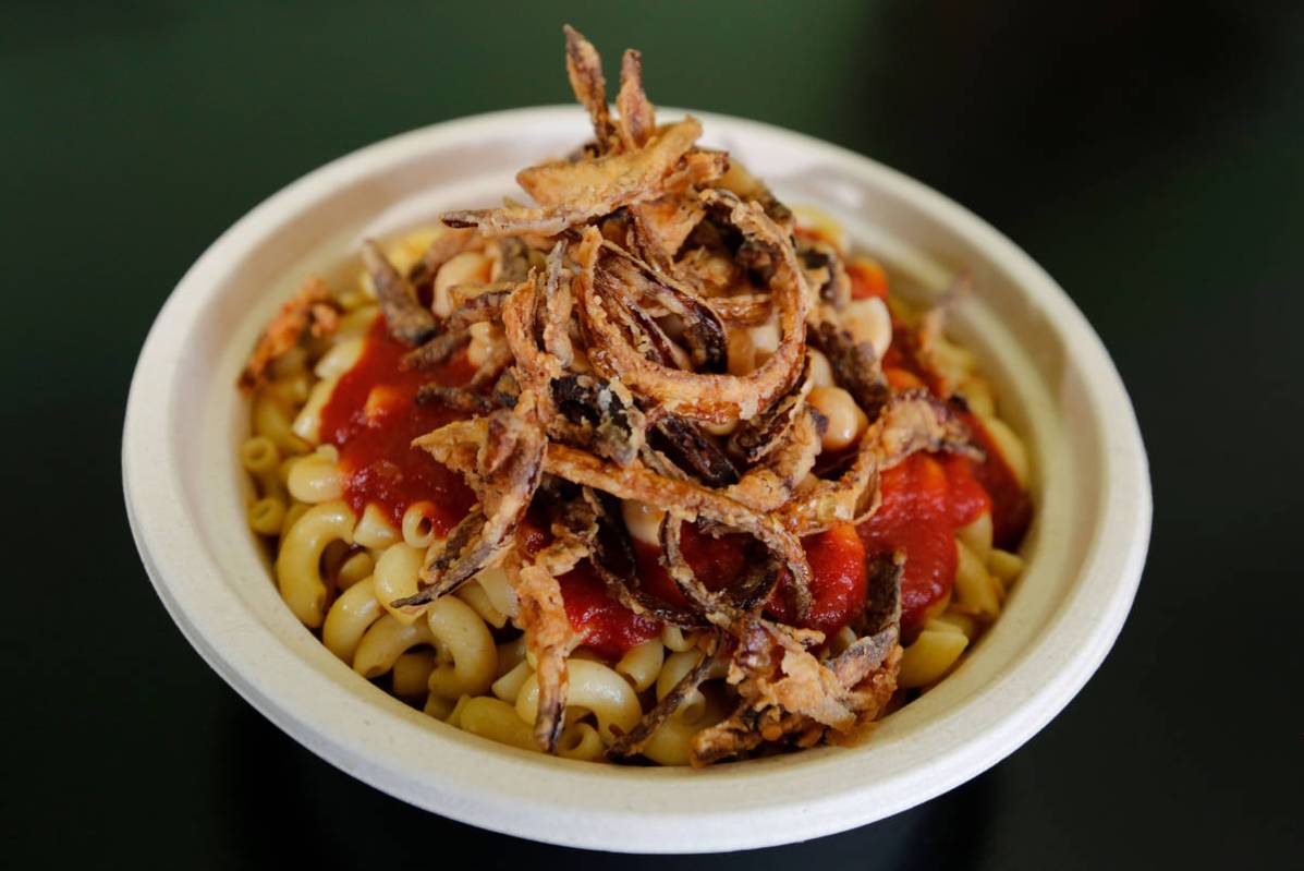 Koshari is served at Pots in Las Vegas, Thursday, June 7, 2018. Pots is a vegan and vegetarian ...