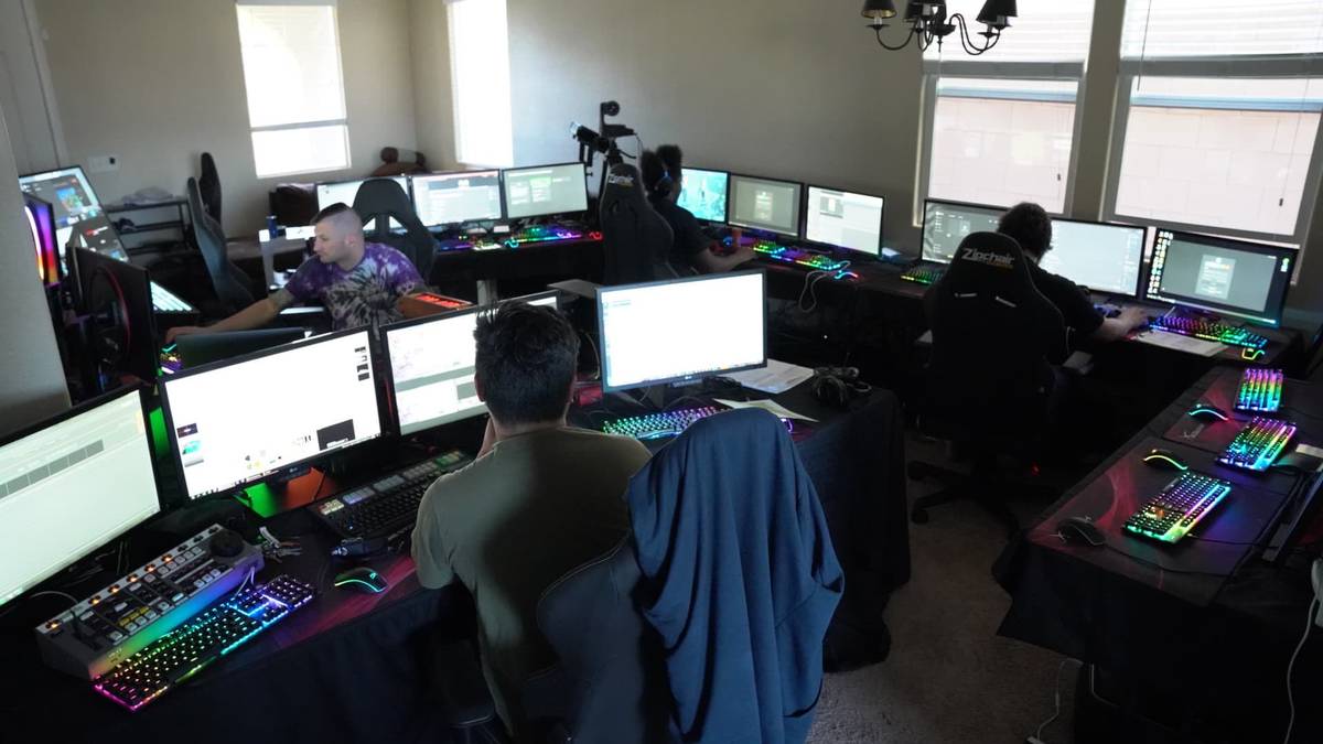 The HyperX Esports production operation is shown at the team's residence and headquarters in La ...