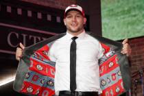 Ohio State defensive end Nick Bosa enters the main stage after the San Francisco 49ers selected ...