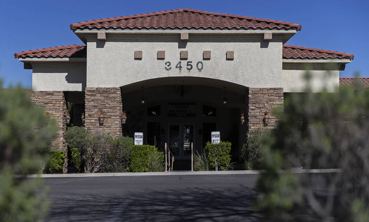 Silver Hills Health Care Center on Wednesday, April 15, 2020, in Las Vegas. (Benjamin Hager/Las ...