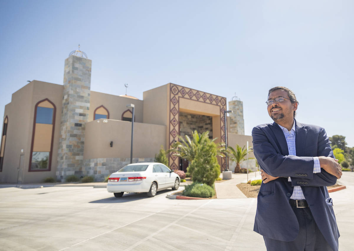 Imam Shamsuddin Waheed is photographed outside of Masjid Ibrahim, a mosque that is temporarily ...