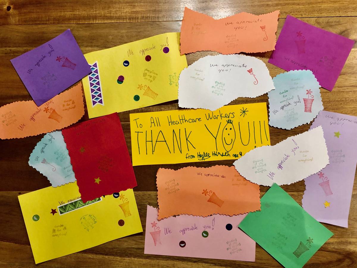 Melissa Montiel invited friends and neighbors to be a part of a project to hand-make greeting c ...
