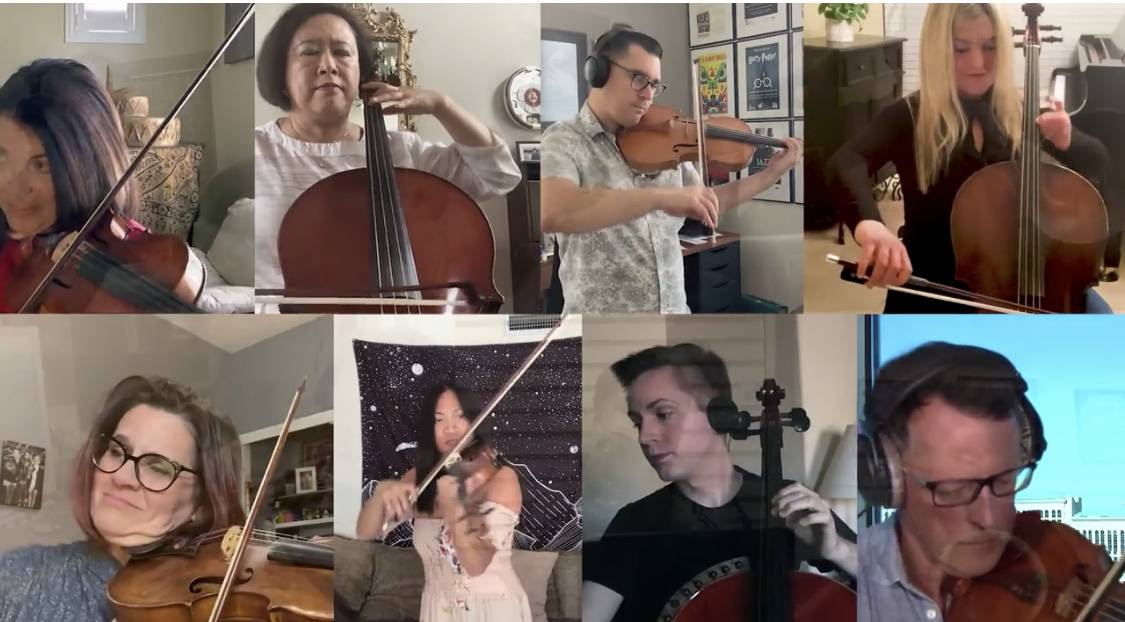 Las Vegas string players are shown in the new "Needing Each Other" video, written by Keith Thom ...