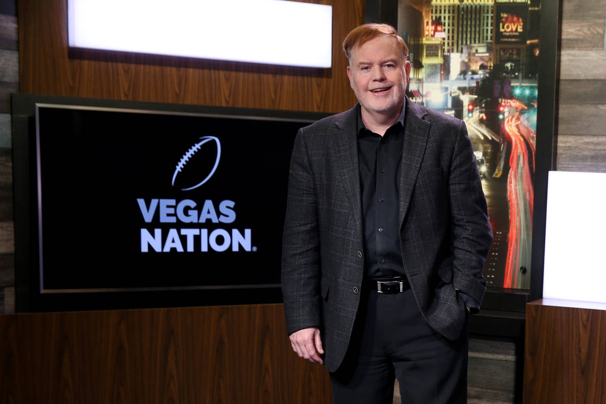 Vegas Nation team member Ed Graney in the Las Vegas Review-Journal TV studio in Las Vegas Tuesd ...