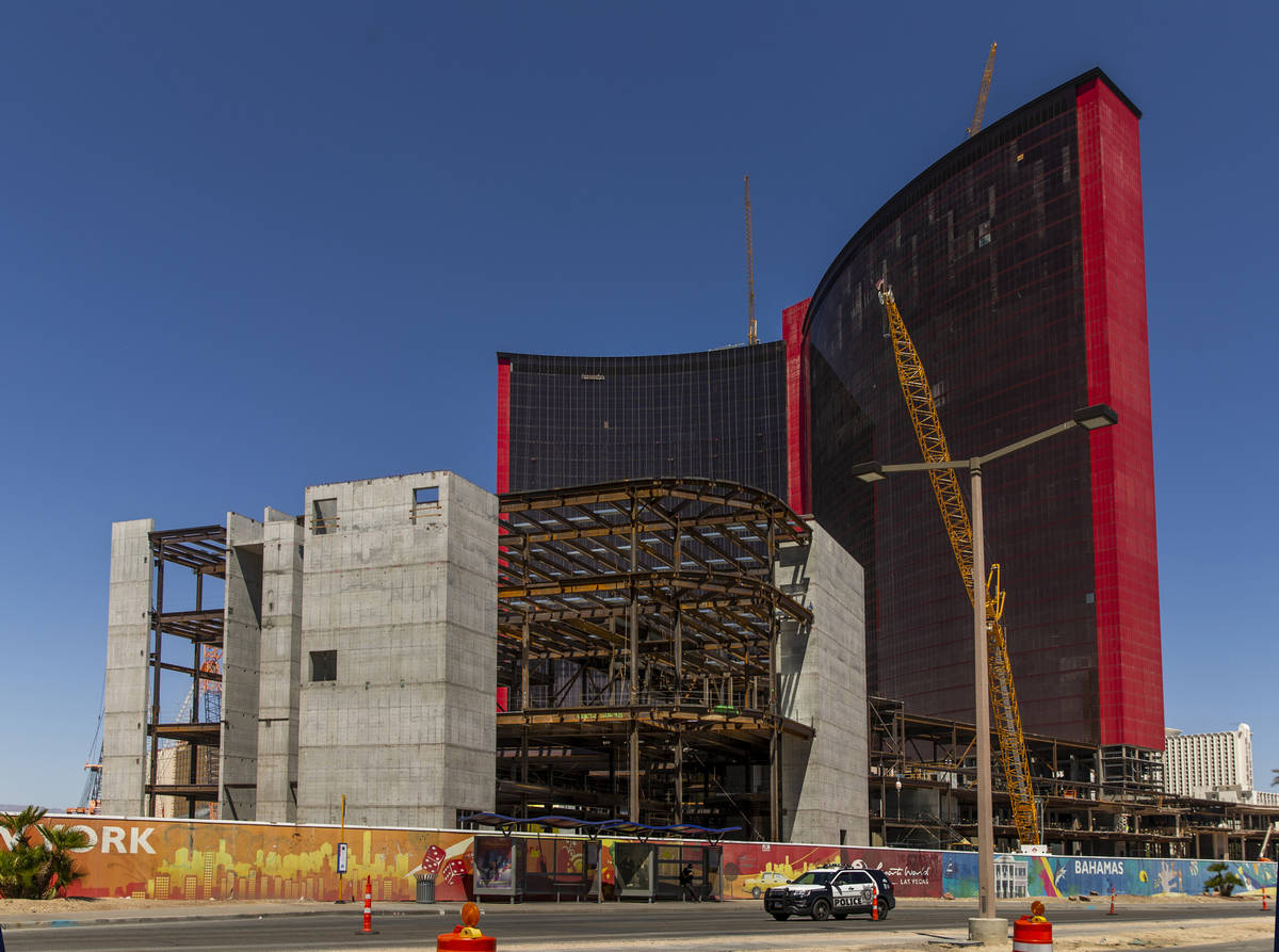 Construction continues on Resorts World on Tuesday, April 14, 2020 in Las Vegas. (L.E. Baskow/L ...