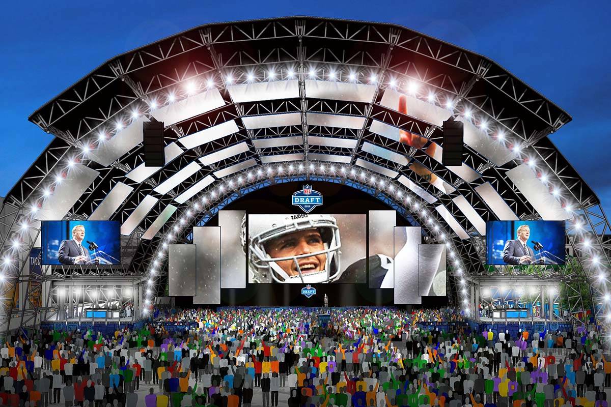 The main NFL Draft stage is planned for the Caesars Forum next to the Linq in Las Vegas. (NFL)