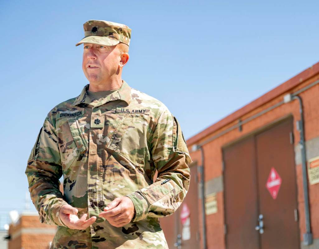 Lt. Col. Charles Dickinson of the 17th Sustainment Brigade discusses the mission of delivering ...