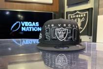 The classic Raiders logo is embroidered in the middle of the cap underneath “Las Vegas” and ...