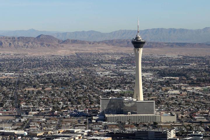 The mercury has never reached 100 degrees in Las Vegas during April, but that is expected to ch ...