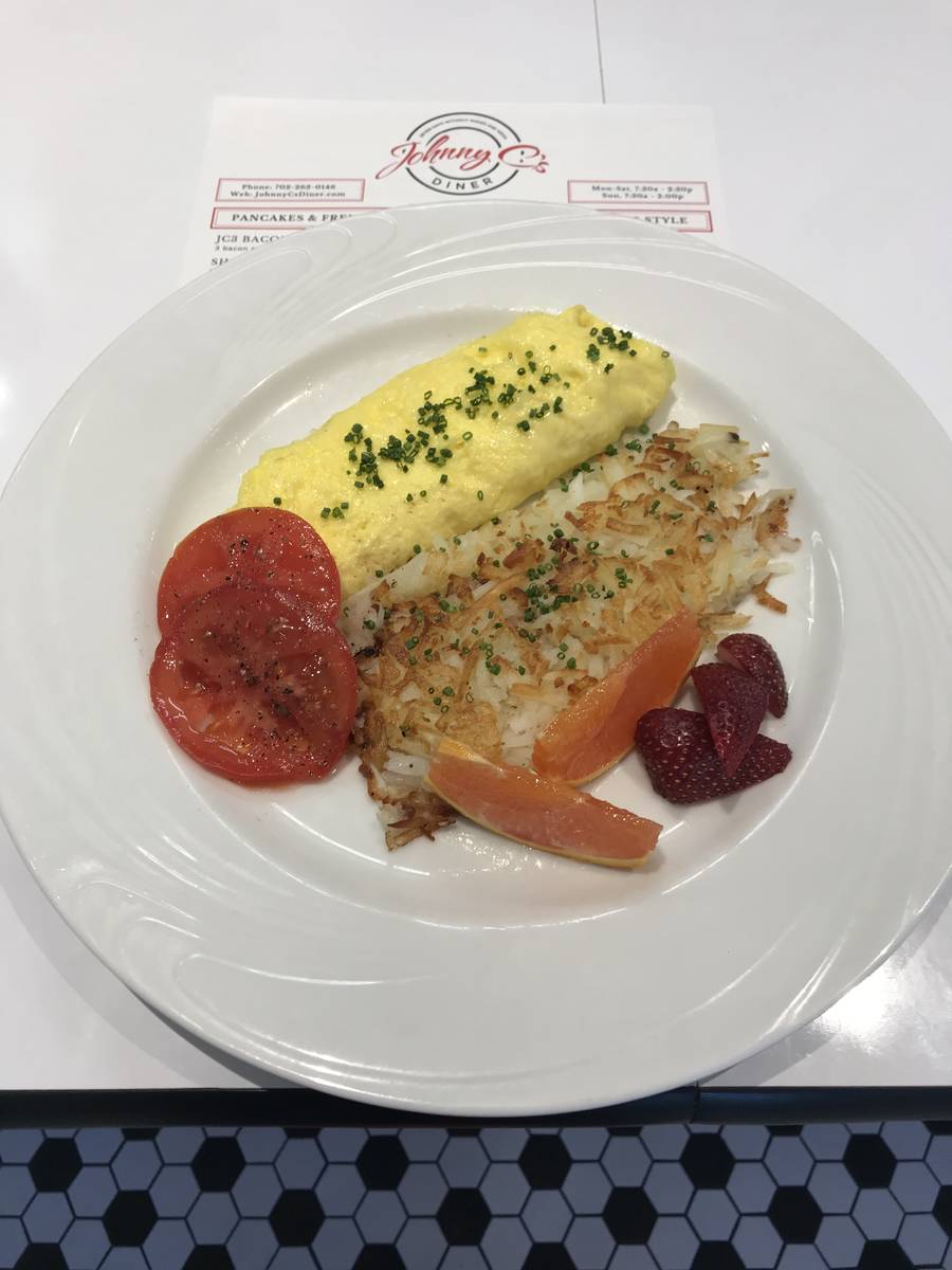 An O.G. Omelet French style, from Johnny C's Diner. (John Church)