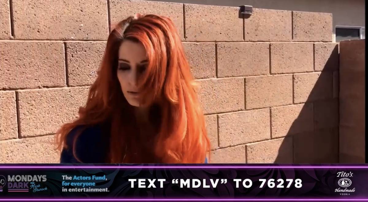 Anne Martinez is shown during the Mondays Dark Live Stream Telethon on Monday, April 27, 2020. ...