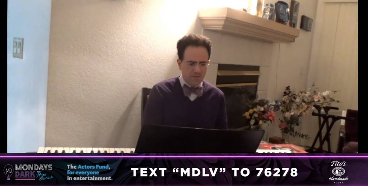 Kenny Davidsen is shown during the Mondays Dark Live Stream Telethon on Monday, April 27, 2020. ...