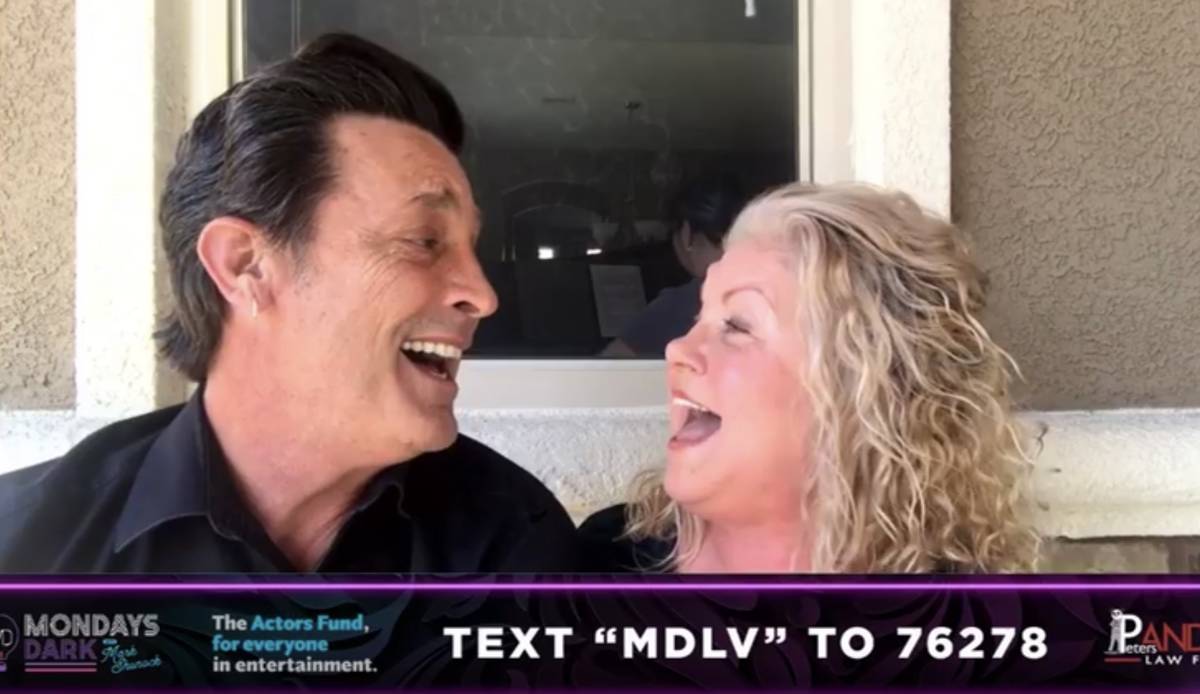Bob Torti and DeeLee Lively-Torti are shown during the Mondays Dark Live Stream Telethon on Mon ...