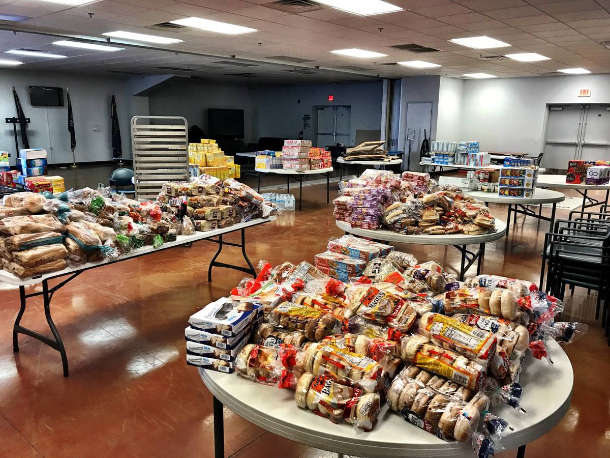 VFW Post 10047 in North Las Vegas is giving out meals and groceries to help veterans and other ...