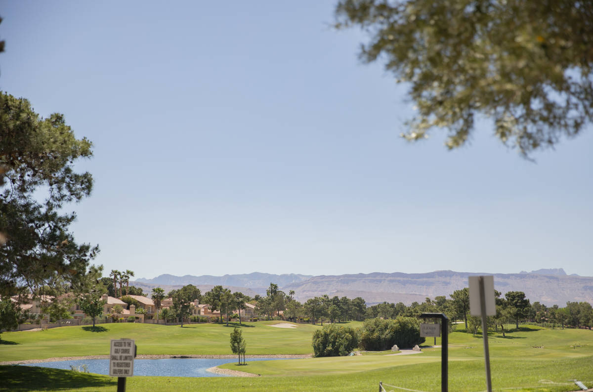 Spanish Trail Country Club and Golf Course is seen in Las Vegas on Thursday, April 20, 2020. (E ...