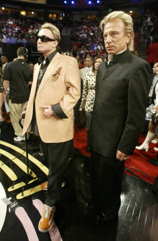 Sigfried, right, and Roy attend the 2007 NBA All-Star Game at the Thomas & Mack Center Sunday, ...