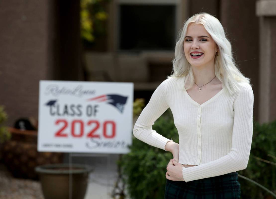 Rylie Lynn Thacker, 17, a senior at Liberty High School, at her Henderson home Monday, April 20 ...