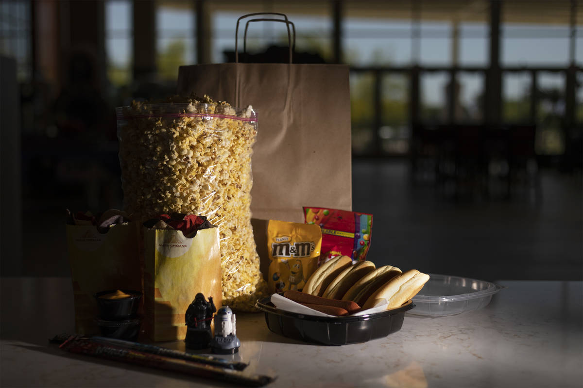 Movie popcorn and snacks are available for curbside pickup at Maya Cinemas on Friday, May 1, 20 ...