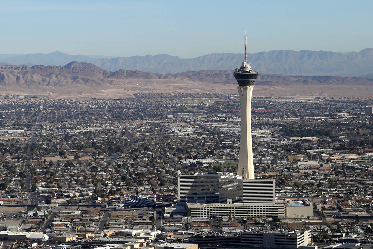 A high of 91 degrees with winds reaching up to 25 mph are forecast for the Las Vegas Valley on ...