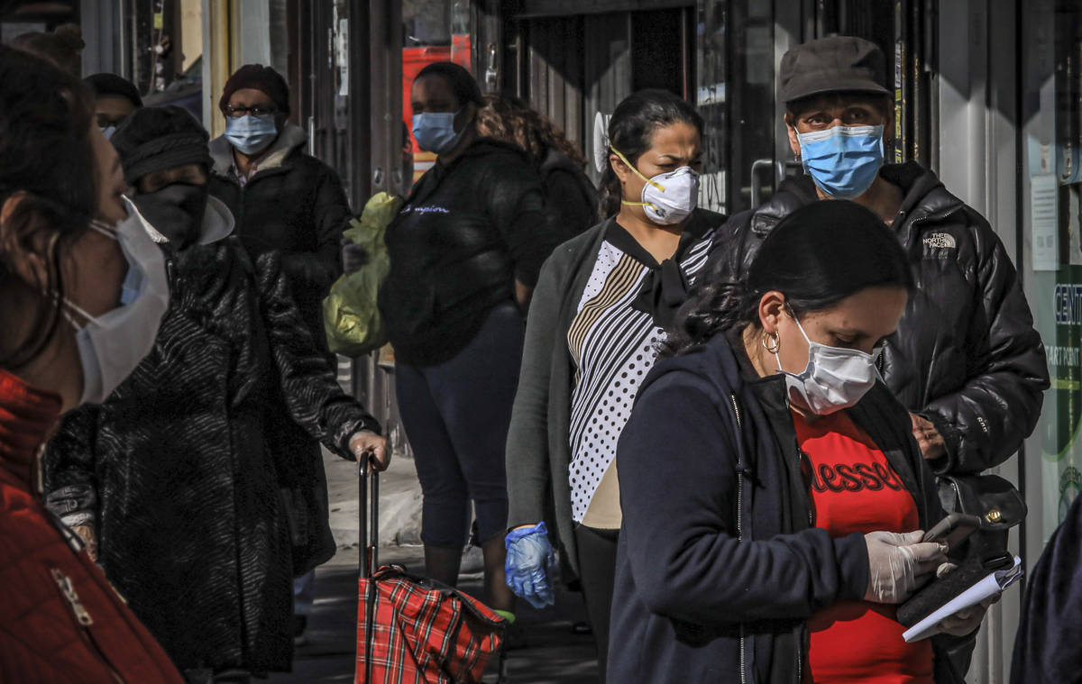 Women in Brooklyn's Sunset Park, a neighborhood with one of the city's largest Mexican and Hisp ...