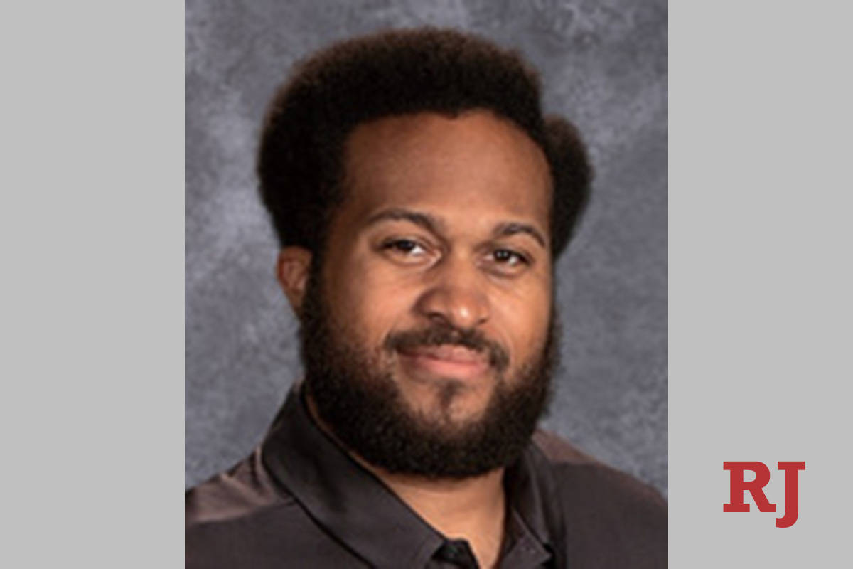 Kenneth Brown teaches English and African American studies at Sierra Vista High School (Clark C ...