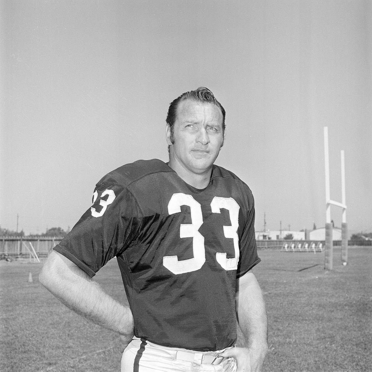 Billy Cannon, Sr. tight end for the Oakland Raiders, Aug. 15, 1970. (AP Photo/Lennox McLendon)