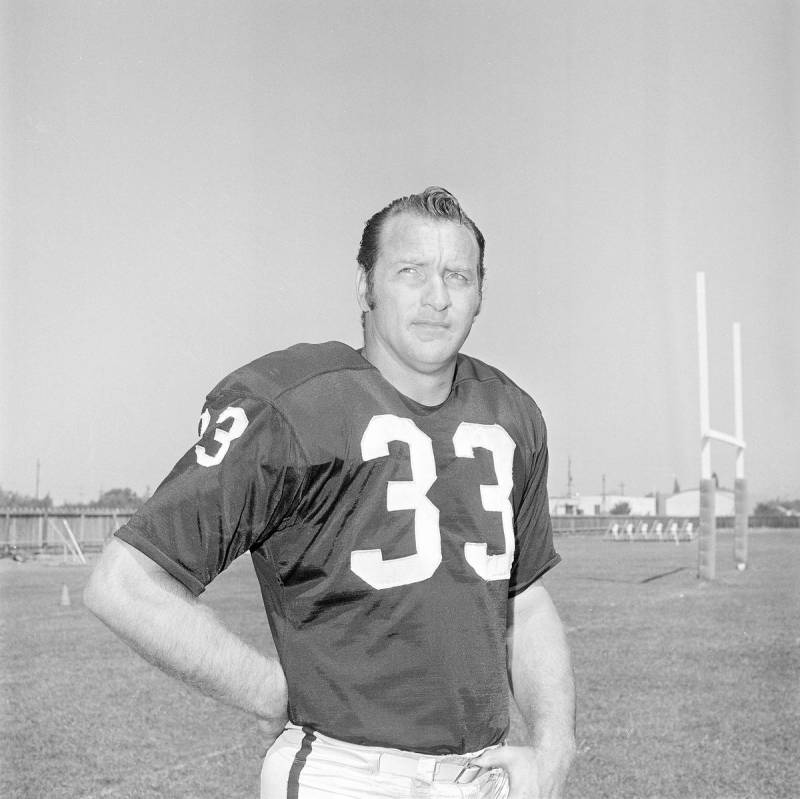 Billy Cannon, Sr. tight end for the Oakland Raiders, Aug. 15, 1970. (AP Photo/Lennox McLendon)
