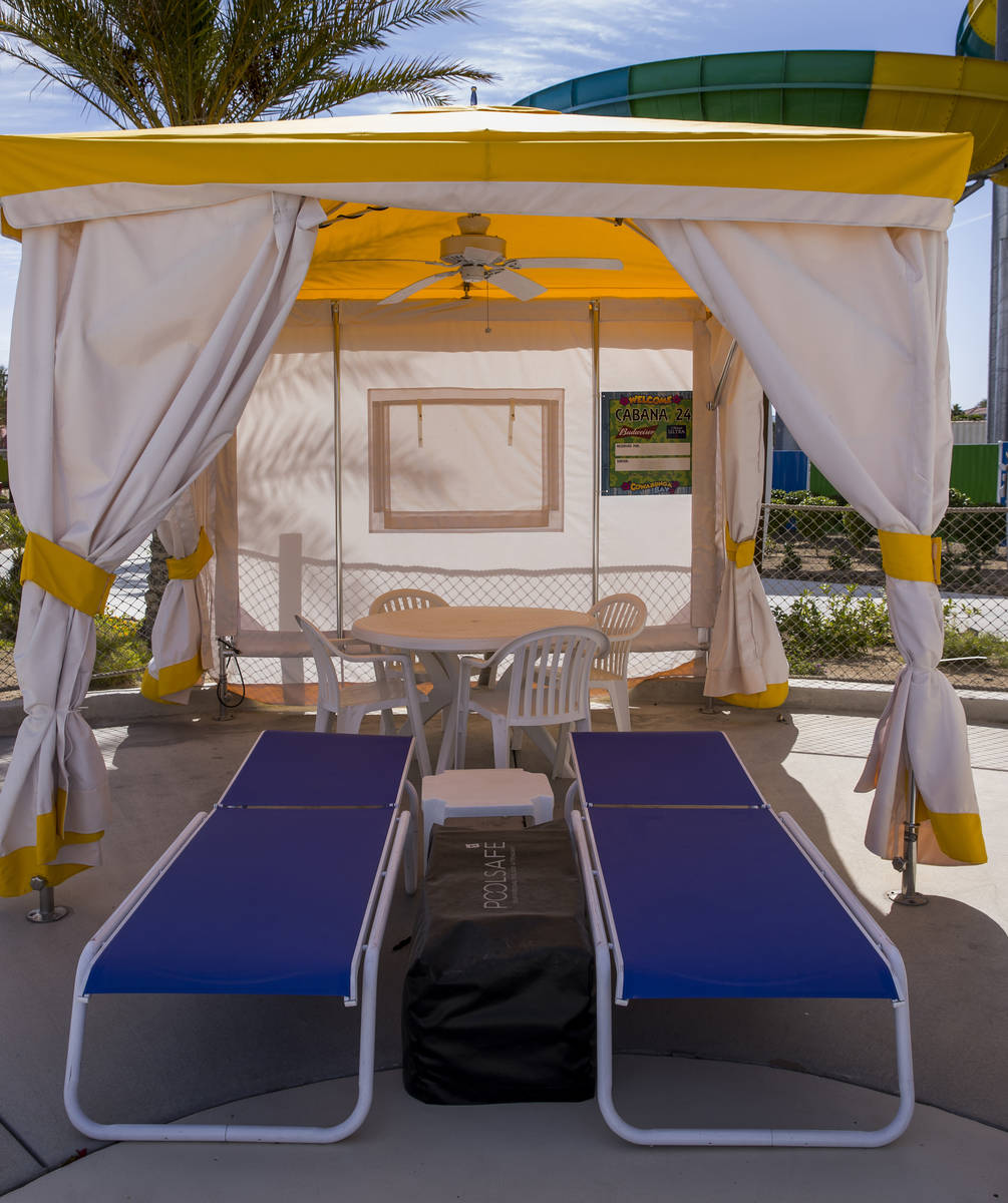 Even the cabanas are being reconfigured to allow for social distancing throughout the park at C ...