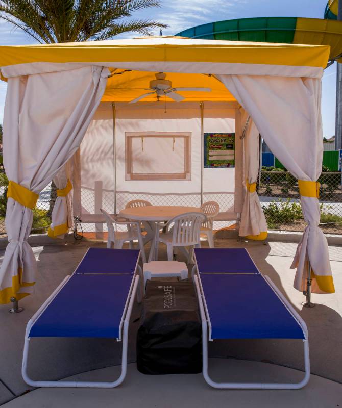 Even the cabanas are being reconfigured to allow for social distancing throughout the park at C ...