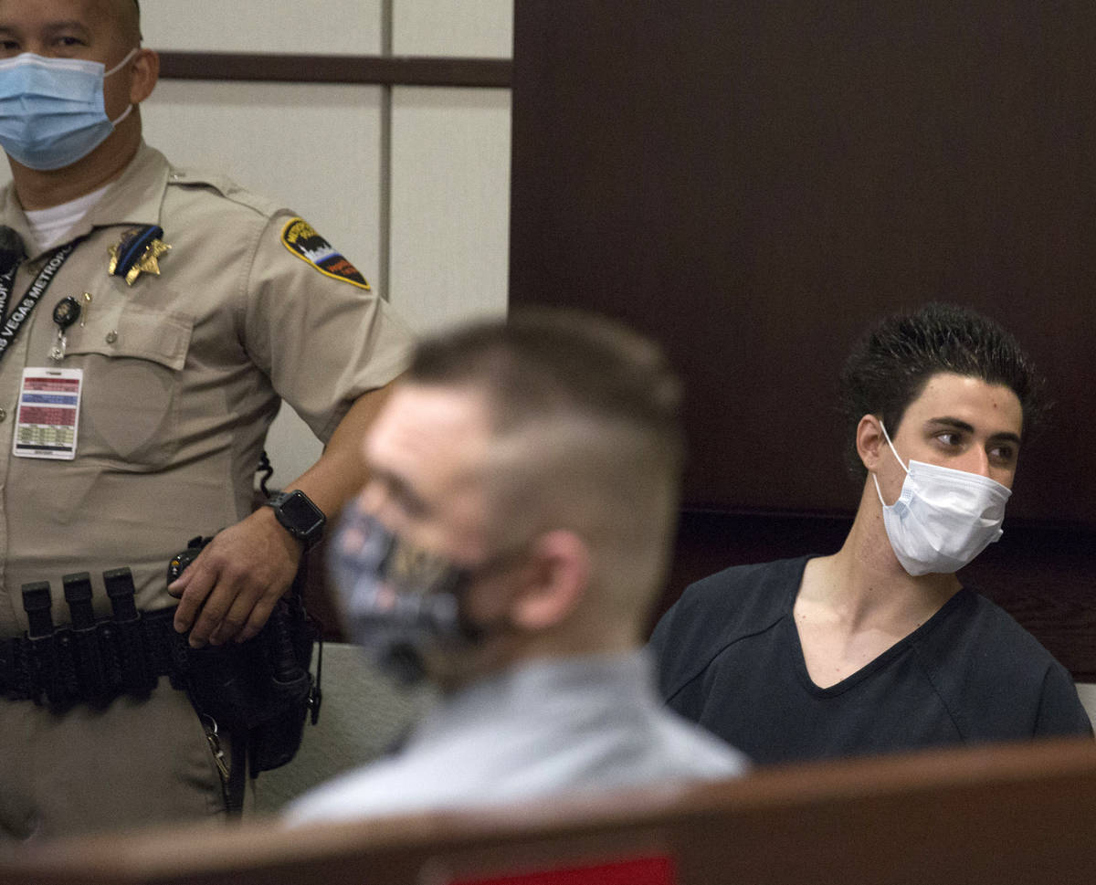 Joshua Nichols, left, and his co-defendant, George Moya, 24, accused of kidnapping, burglary an ...