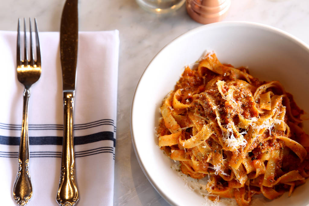 The Bolognese at North Italia. The restaurant has reopened for dine-in service. (K.M. Cannon La ...