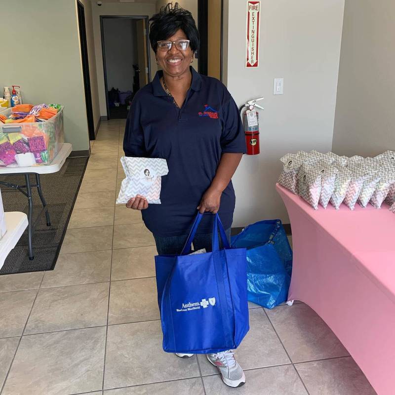 Project Marilyn, donated 50 feminine hygiene kits to Leaders in Training, Nevada Behavioral Hea ...