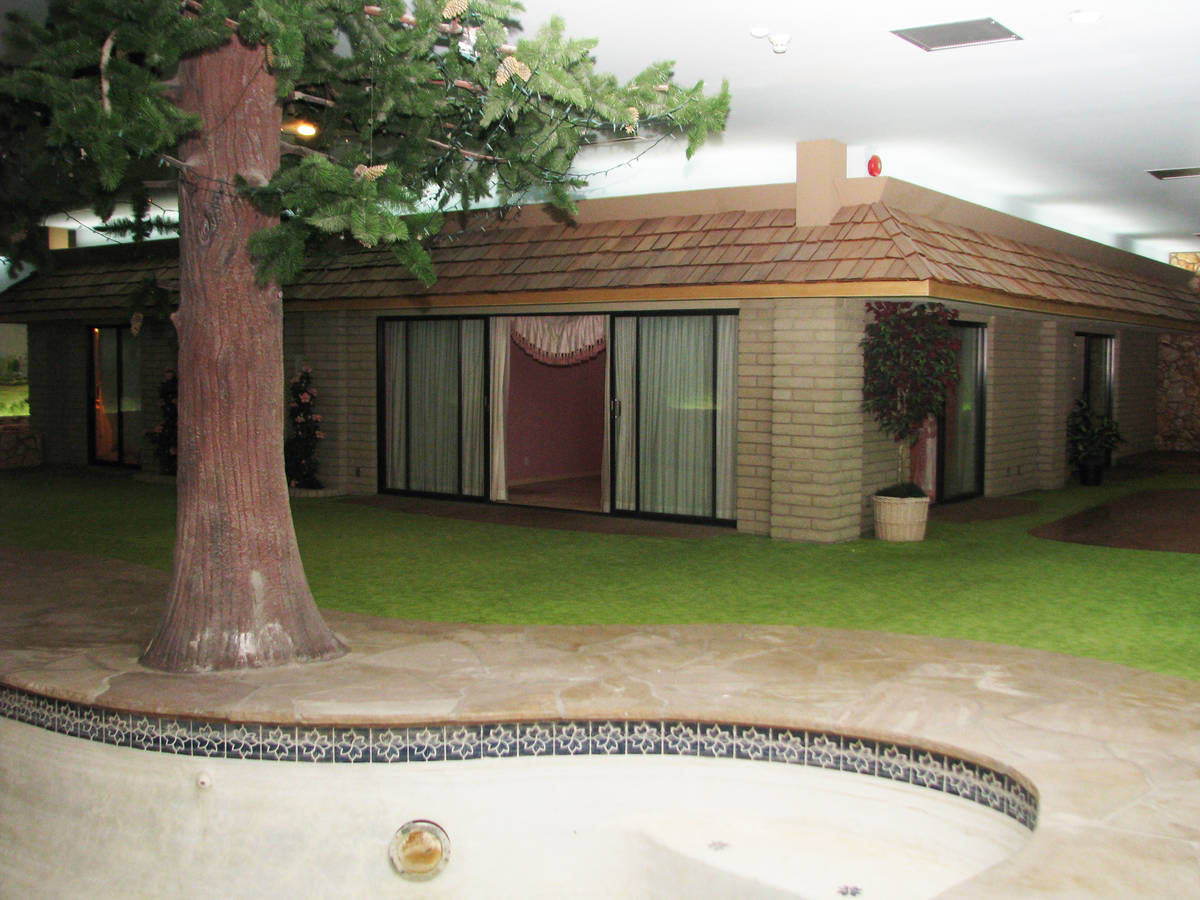 The underground house in Las Vegas includes a yard and an in-ground pool. (F. Andrew Taylor/Re ...