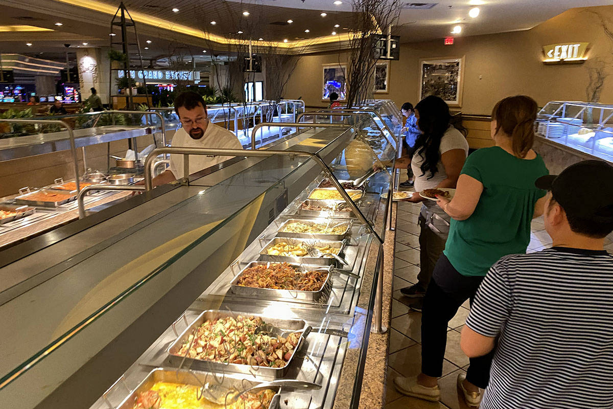 The MGM Grand Buffet Tuesday, March 10, 2020. (Las Vegas Review-Journal)