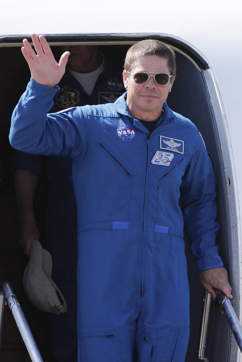 NASA astronaut Bob Behnken arrives at the Kennedy Space Center in Cape Canaveral, Fla., Wednesd ...