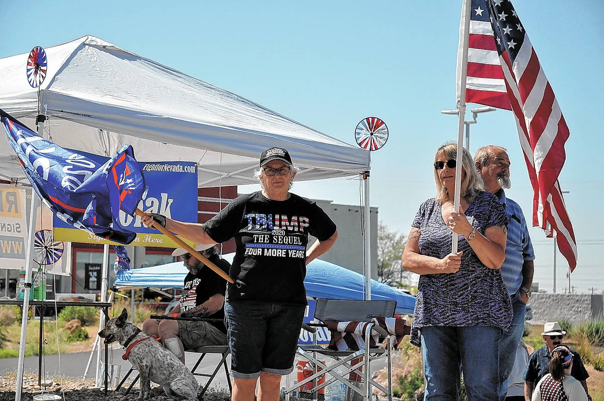 Horace Langford Jr./Pahrump Valley Times - Open Nevada rally Saturday locals show support for ...
