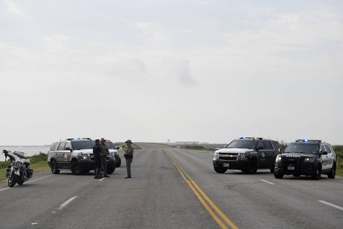 The entrances to the Naval Air Station-Corpus Christi are closed following an active shooter th ...