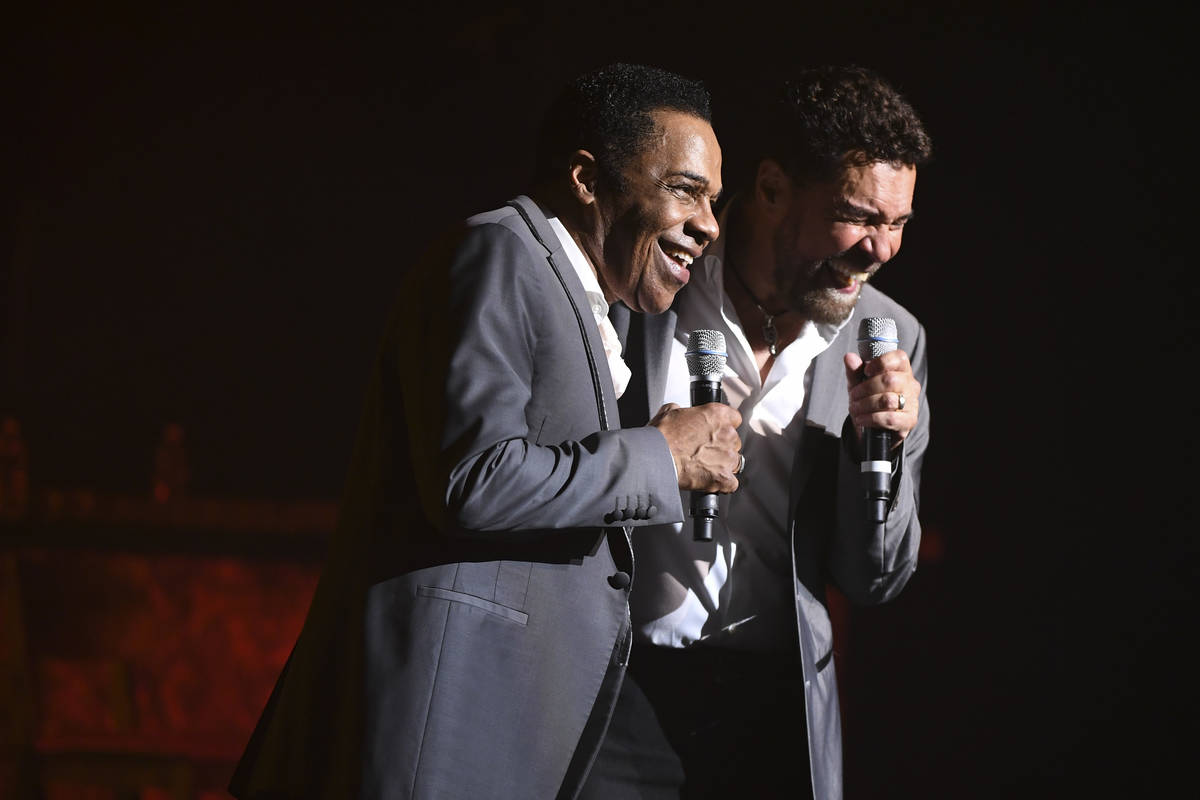 Earl Turner and Clint Holmes perform their show "Soundtrack" at the Westgate's Intern ...