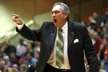 FILE - In this Saturday, Feb. 2, 2008, file photo, San Francisco head coach Eddie Sutton coache ...