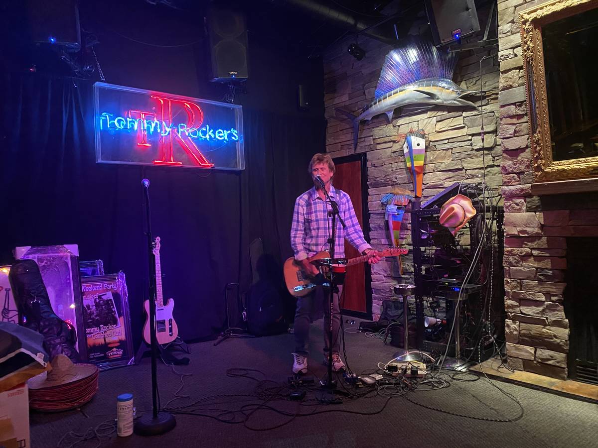Tommy Rocker performs Saturday, May 23, 2020, at Tommy Rocker’s Mojave Beach Bar & Grill in L ...