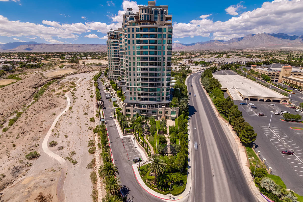 The condo has a 5,700-square-foot backyard. (The Ivan Sher Group)