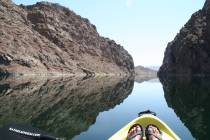 The entire 30-mile long Black Canyon National Water Trail runs from Hoover Dam south through th ...