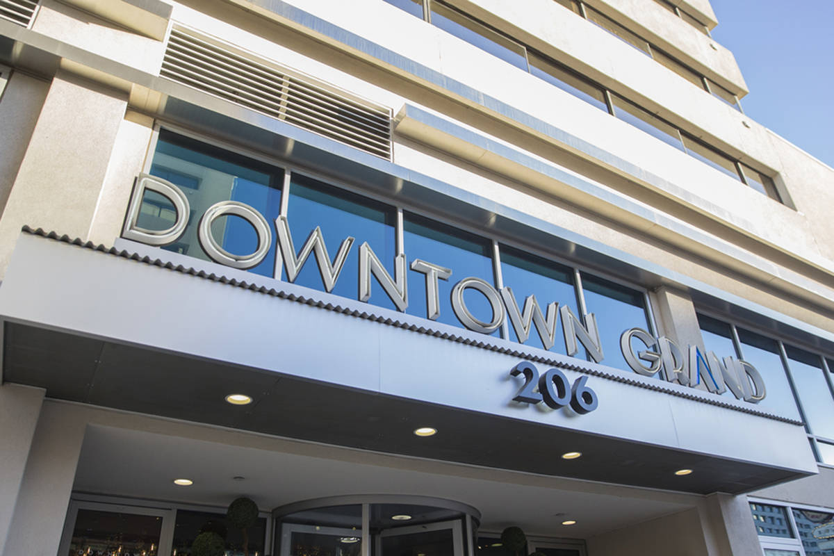 The Downtown Grand is opening its hotel on Monday, June 1, 2020. (Benjamin Hager/Las Vegas Revi ...