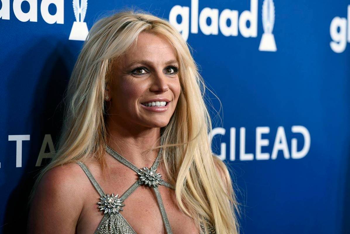 An April 12, 2018, file photo shows Britney Spears at the 29th annual GLAAD Media Awards in Bev ...