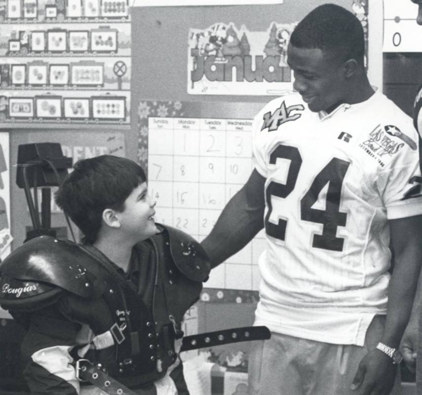 Wasean Tait set Mid-American Conference rushing records in 1995. Photo courtesy of University o ...