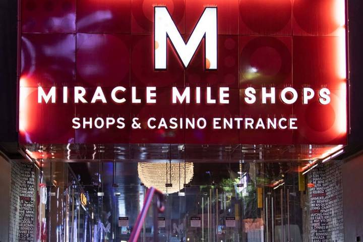 The Miracle Mile Shops, within Planet Hollywood Resort, is closed amid coronavirus nonessential ...