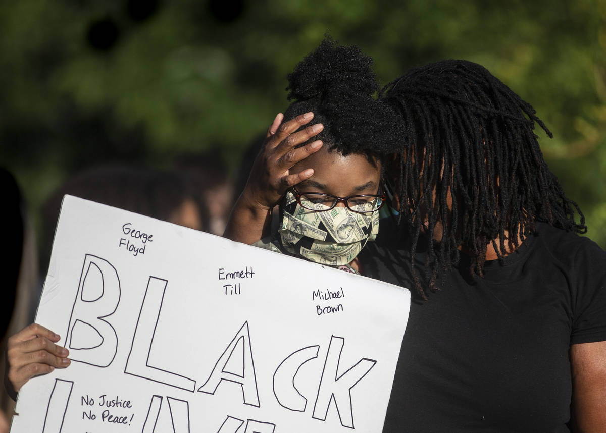 Thousands of people showed up at a Black Lives Matter event at Kianga Isoke Palacio Park on Fri ...